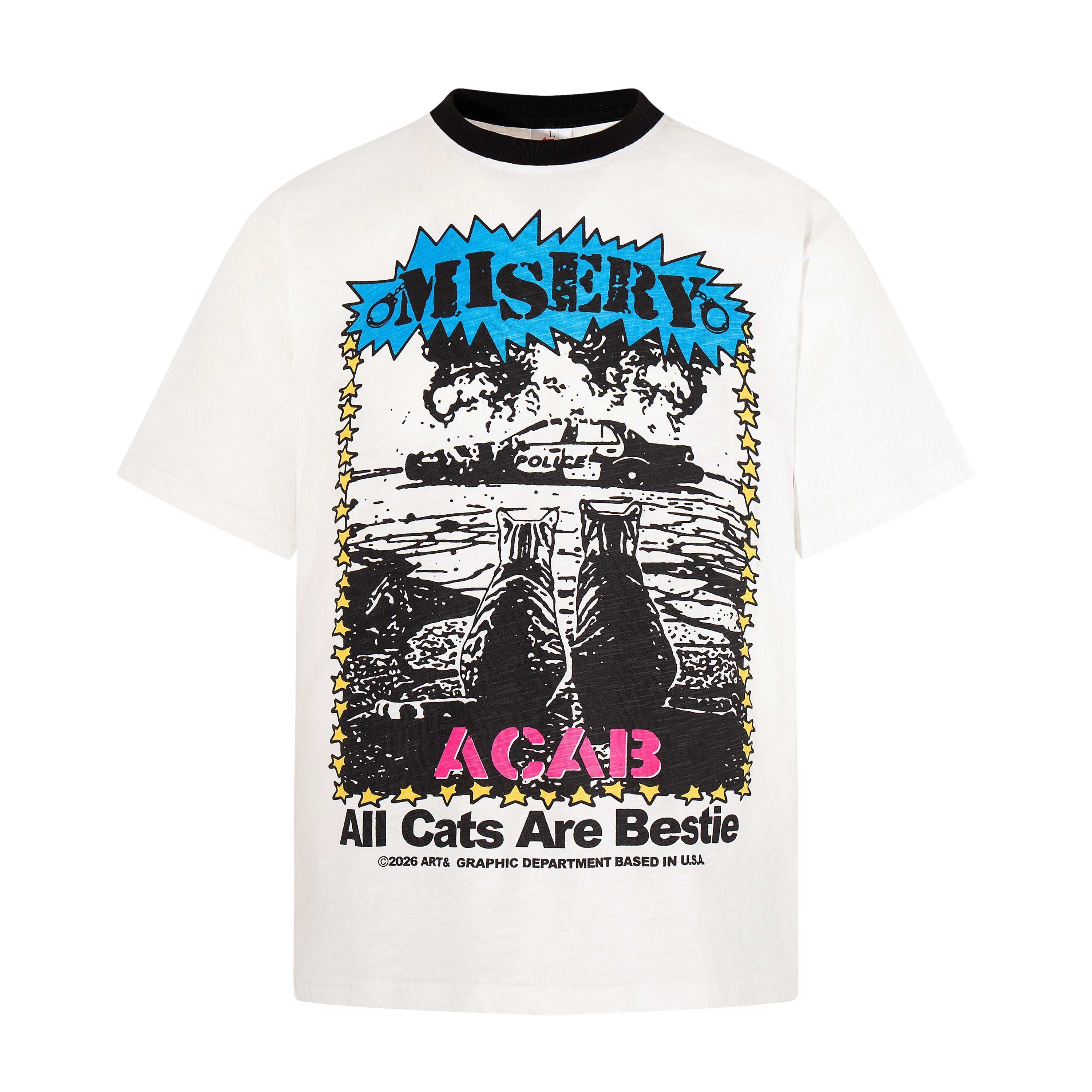 CapCabin Misery Cat Graphic T-Shirt