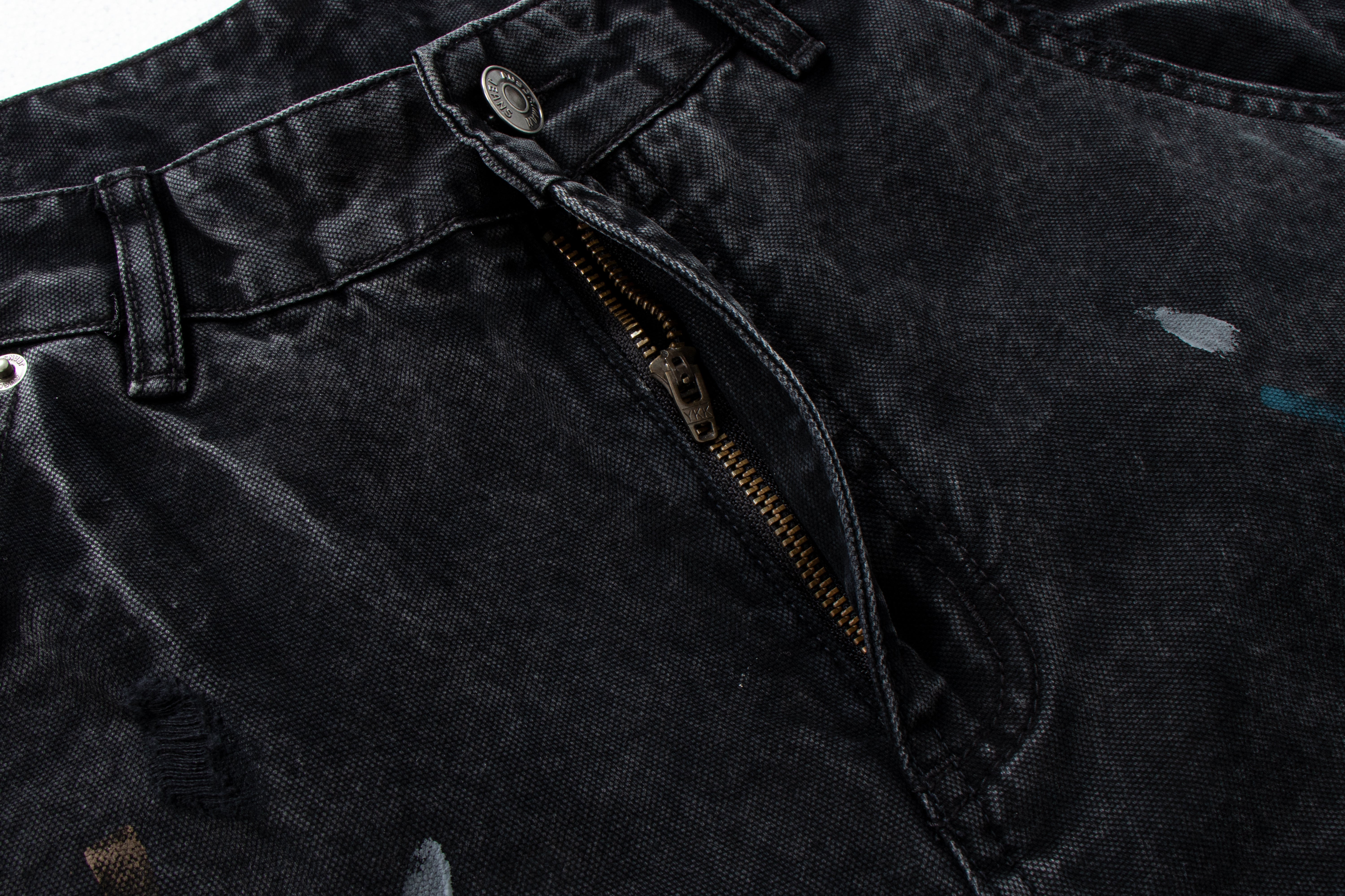 CapCabin Distressed Workwear Denim Pants