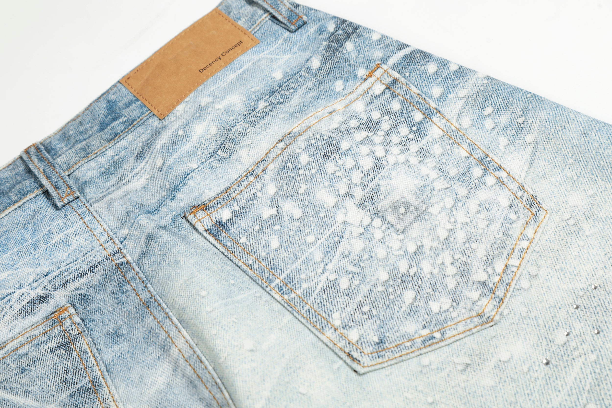 CapCabin Ice Web Wide-Leg Jeans