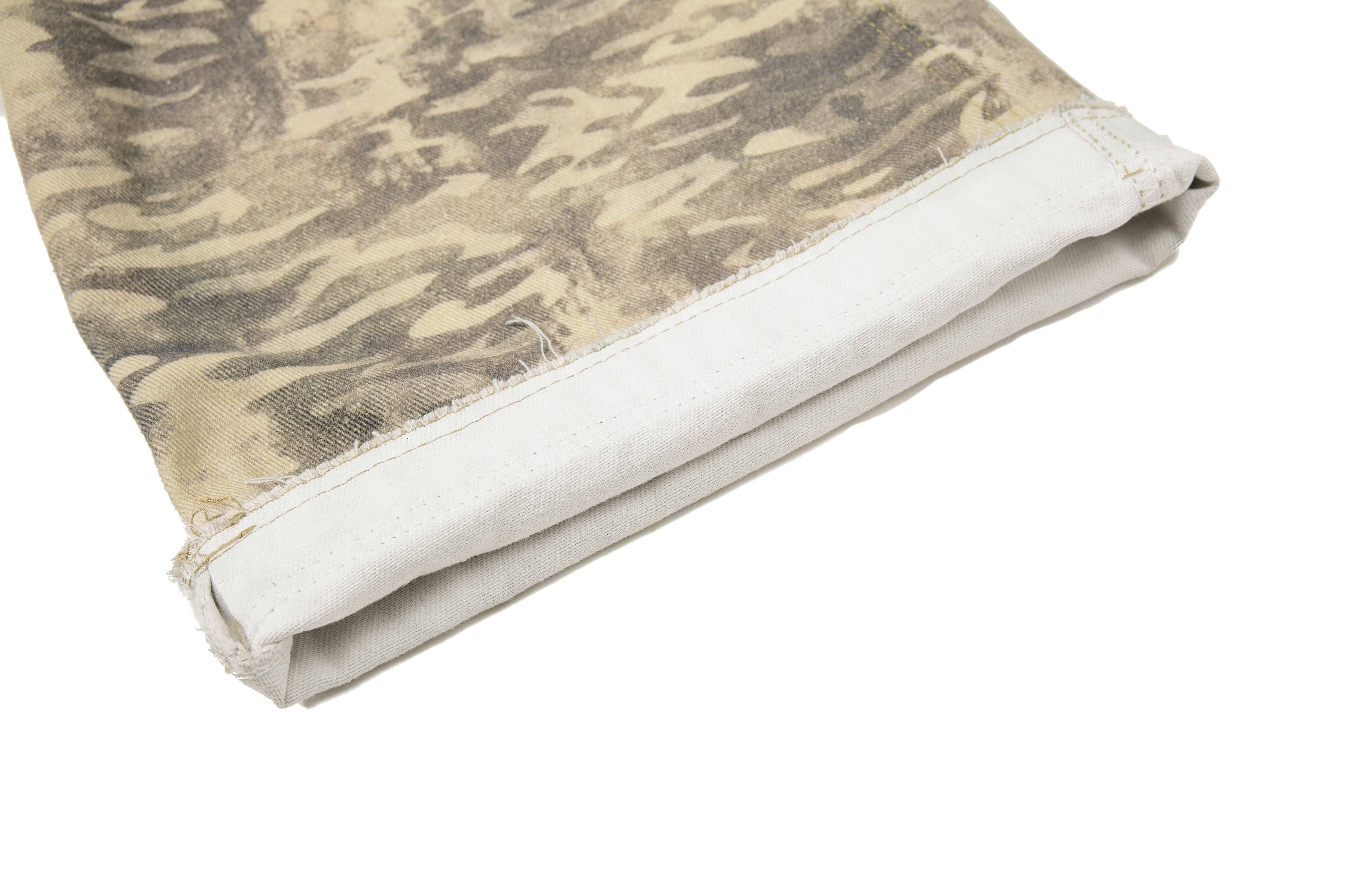 CapCabin Washed Utility Cargo Denim Pants