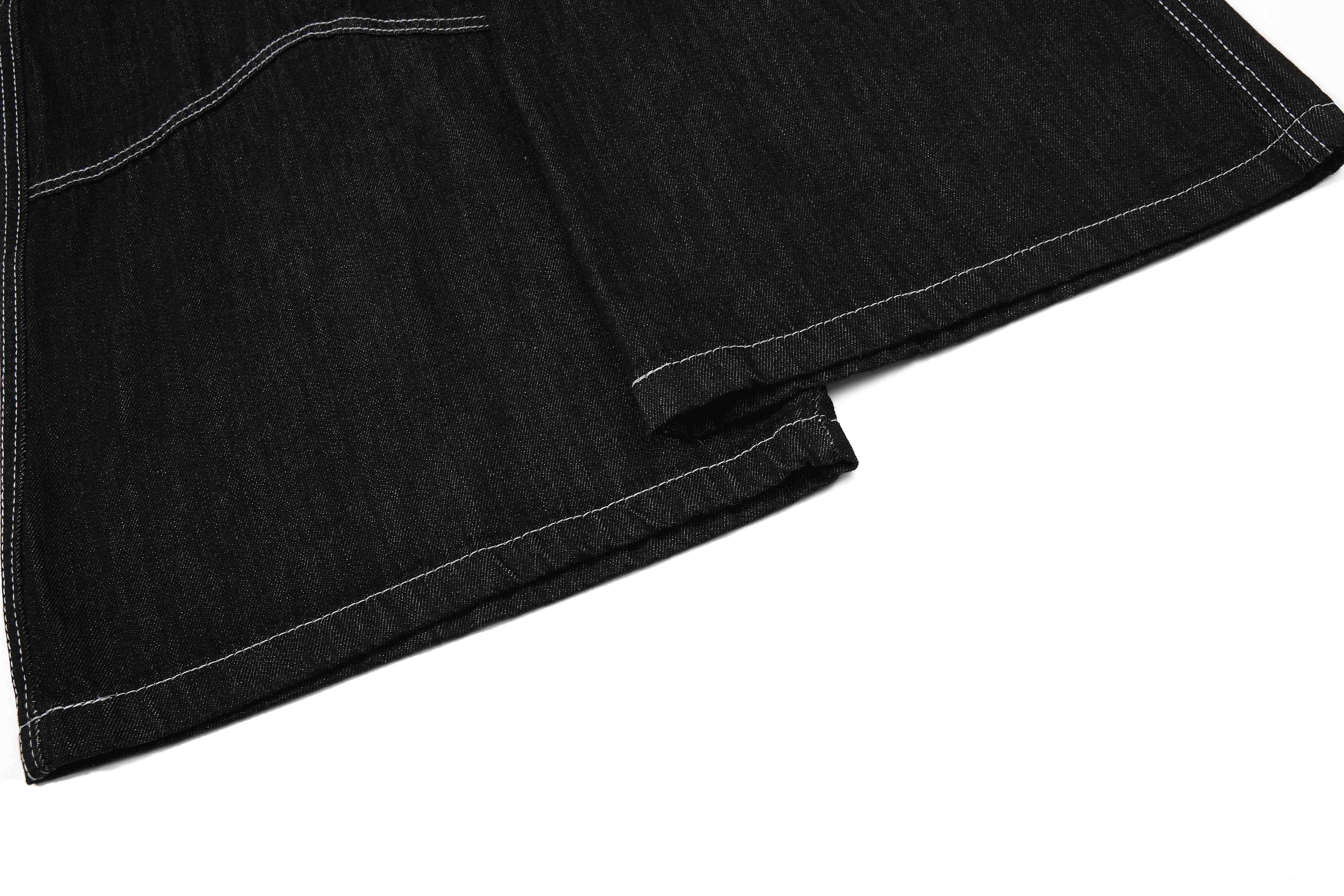 CapCabin Studded Strap Denim Pants