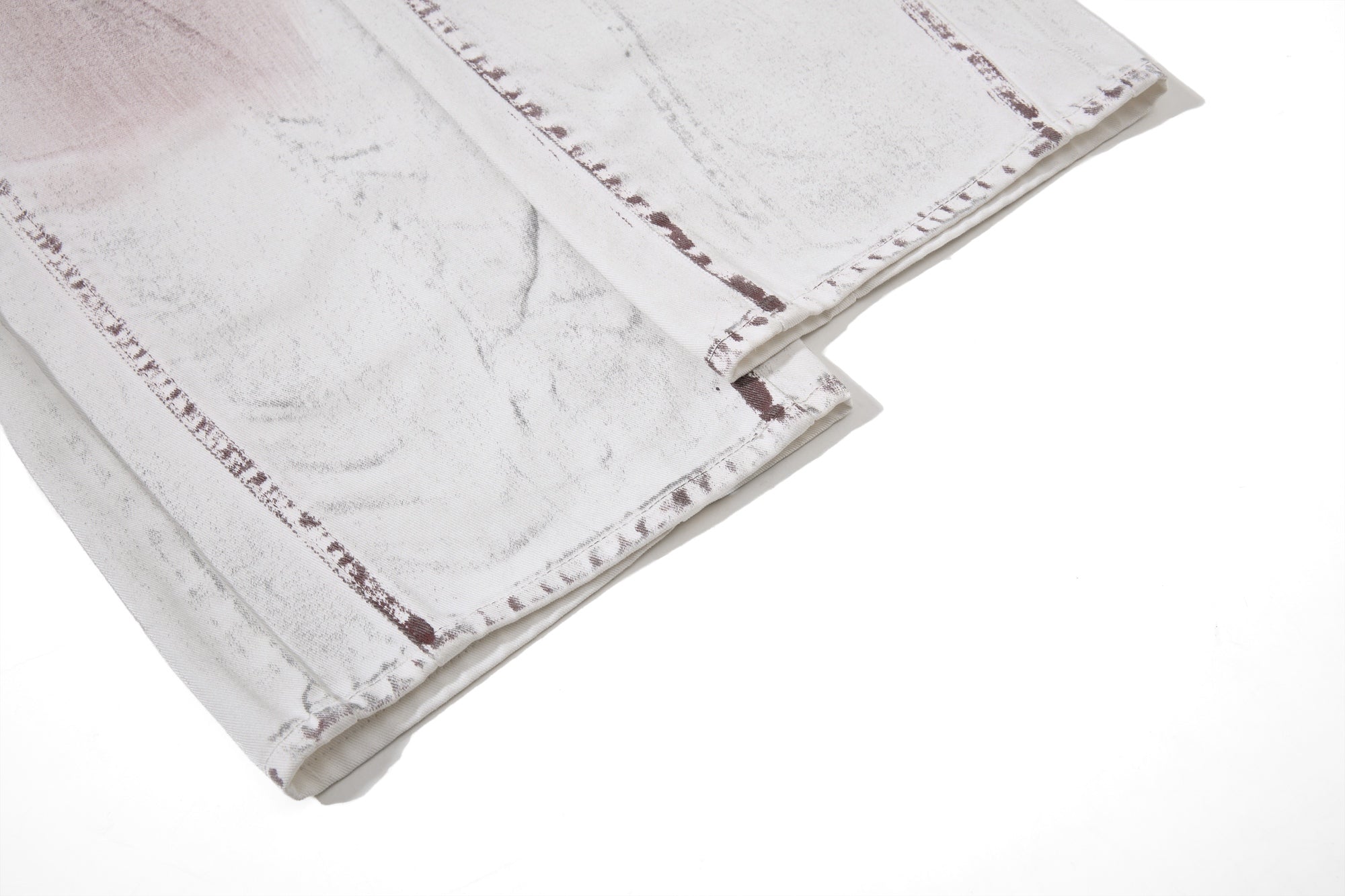 CapCabin Washed Panel Denim Pants