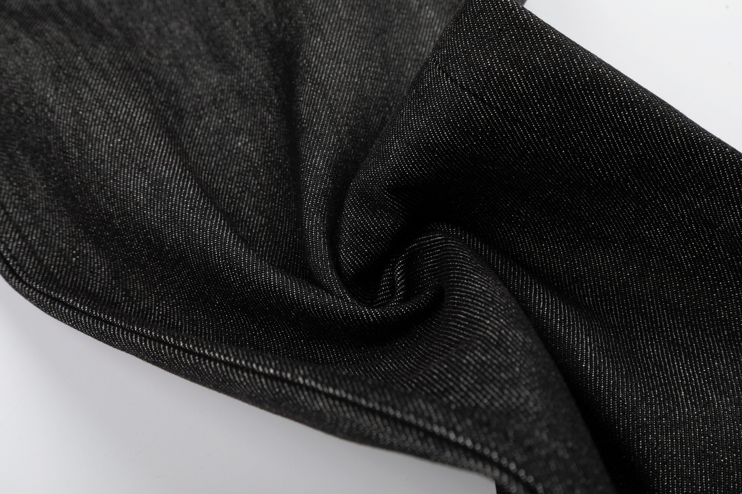 CapCabin “Black Raw Button Denim Jeans”
