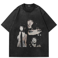 Cartoon Girl Graphic T Shirts Y2K