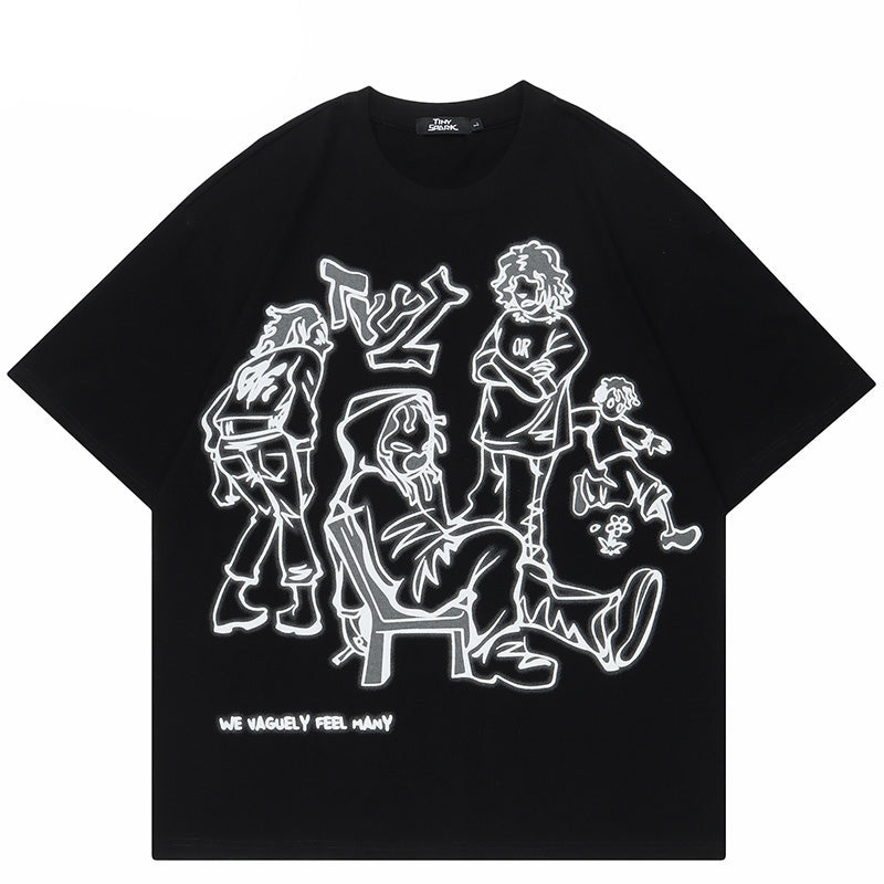 Cartoon T shirt Oversized Y2K