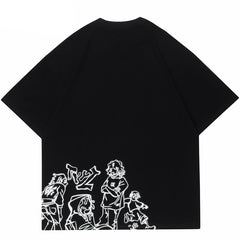 Cartoon T shirt Oversized Y2K