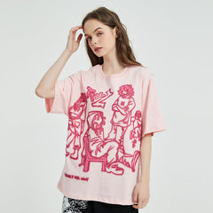 Cartoon T shirt Oversized Y2K