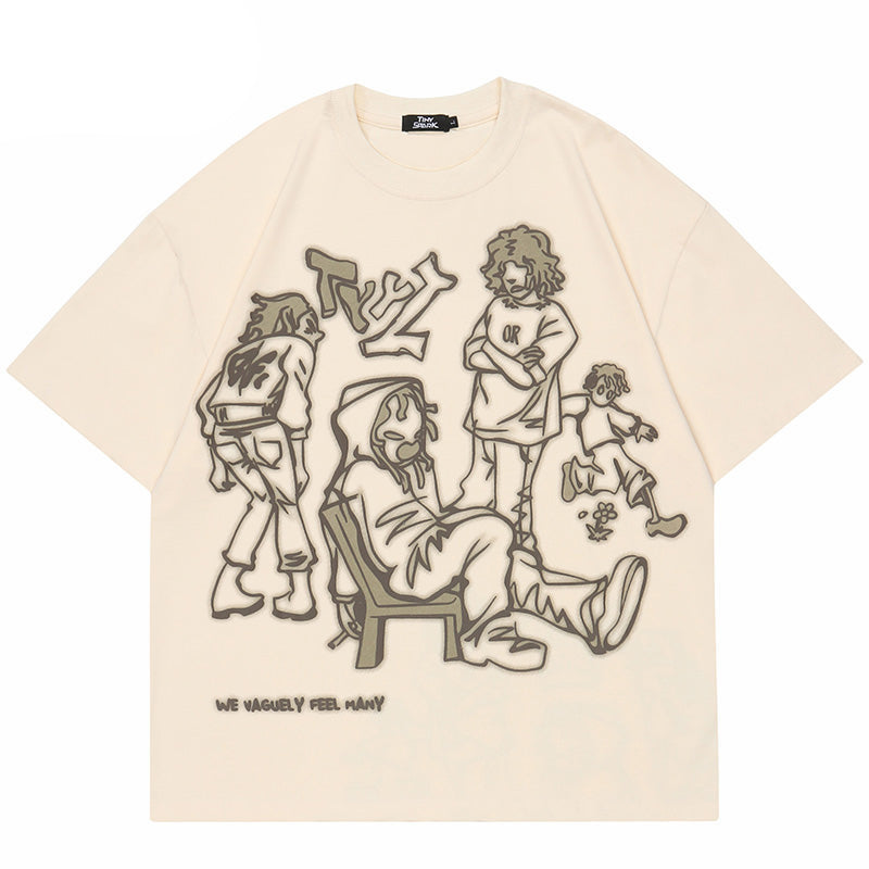 Cartoon T shirt Oversized Y2K