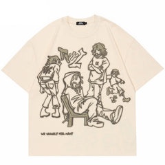 Cartoon T shirt Oversized Y2K