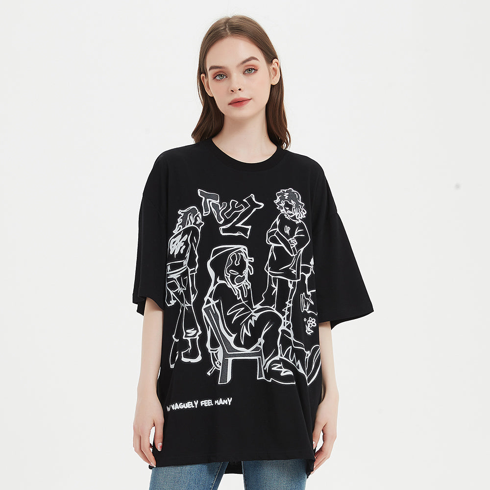 Cartoon T shirt Oversized Y2K