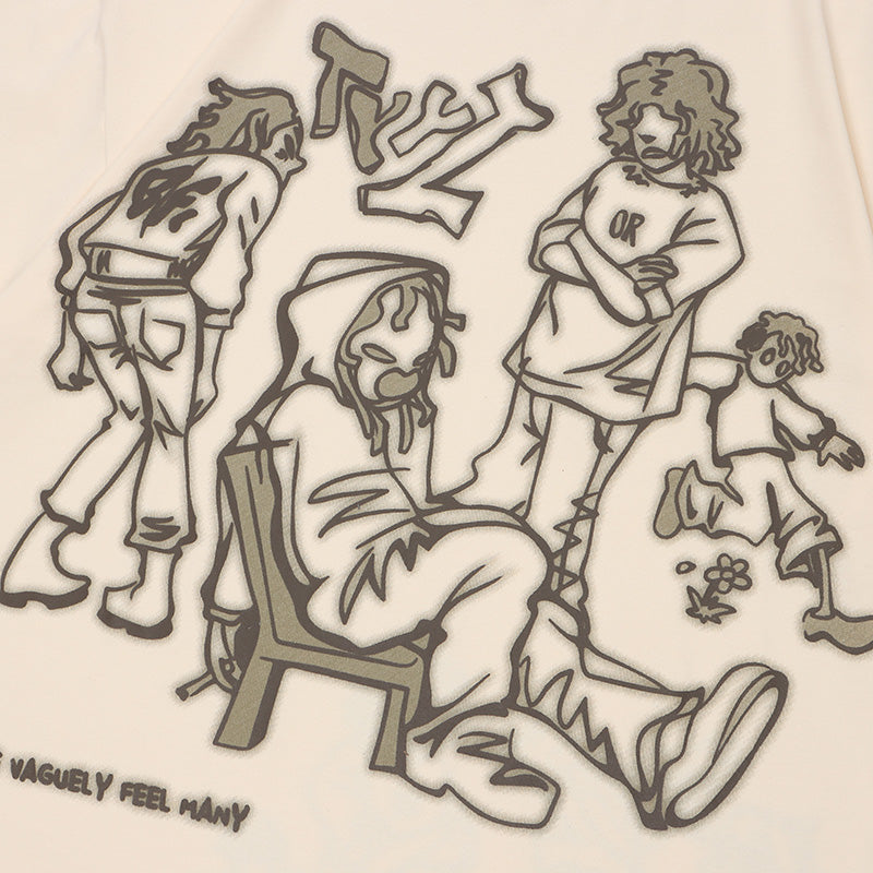 Cartoon T shirt Oversized Y2K