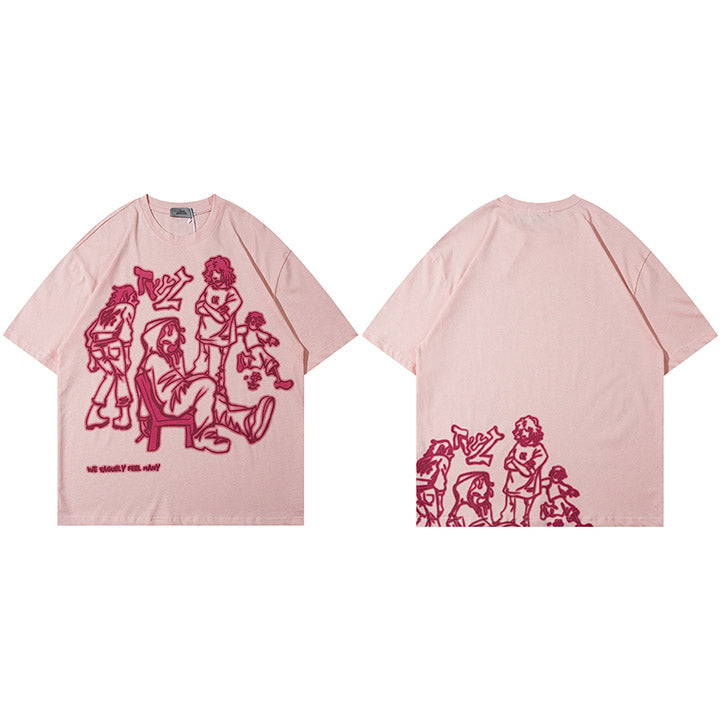 Cartoon T shirt Oversized Y2K