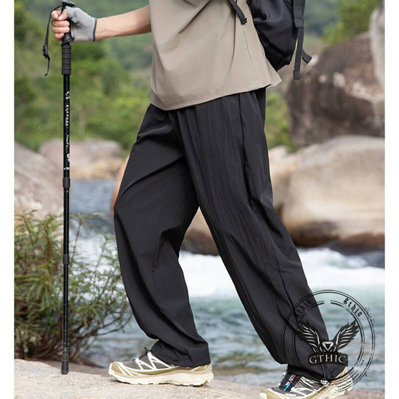 Casual Outdoor Quick-Drying Thin Drawstring Pants