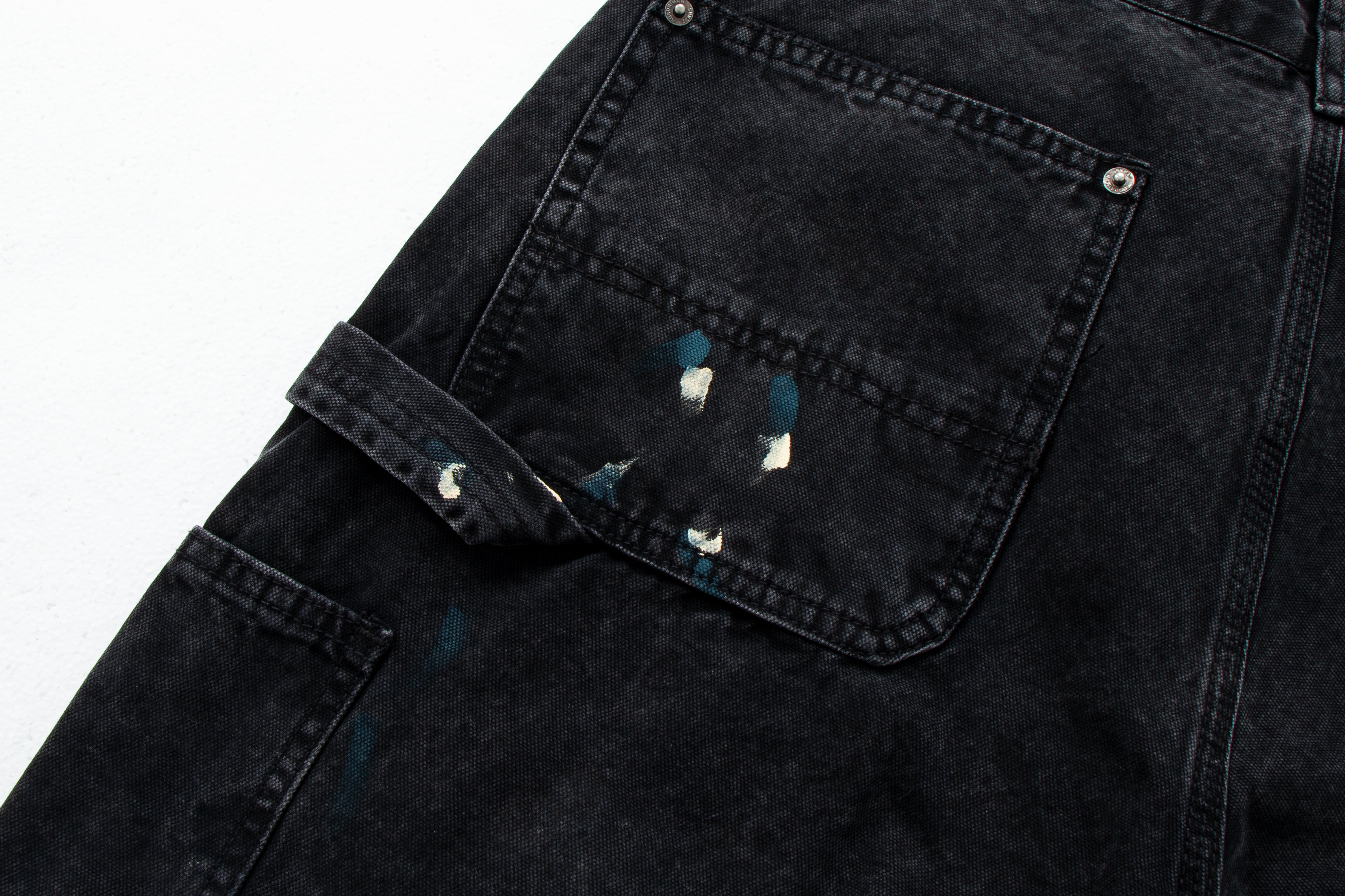 CapCabin Distressed Workwear Denim Pants