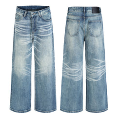 CapCabin Washed Wide-Leg Denim Jeans