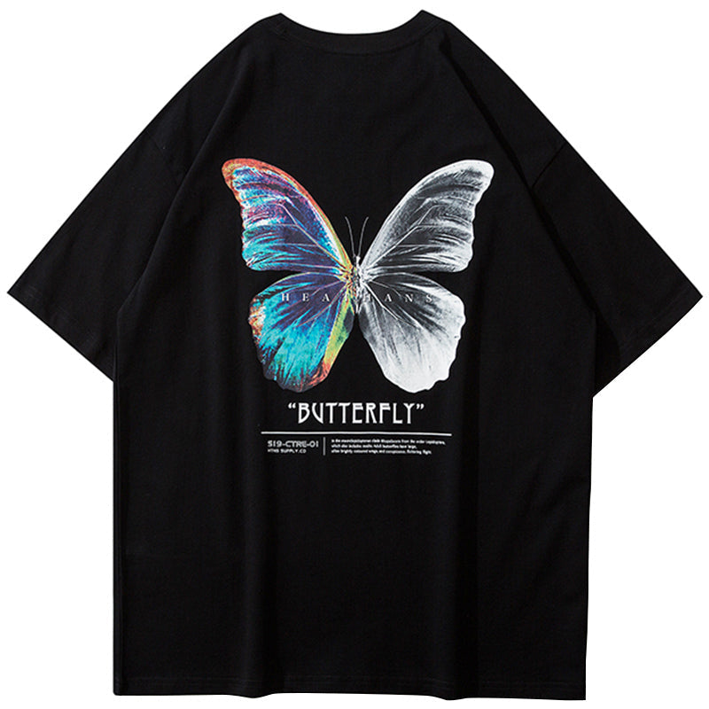 Color Butterfly print Y2K Shirt