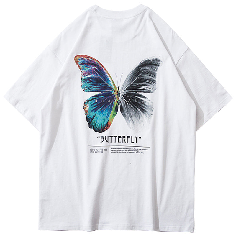 Color Butterfly print Y2K Shirt