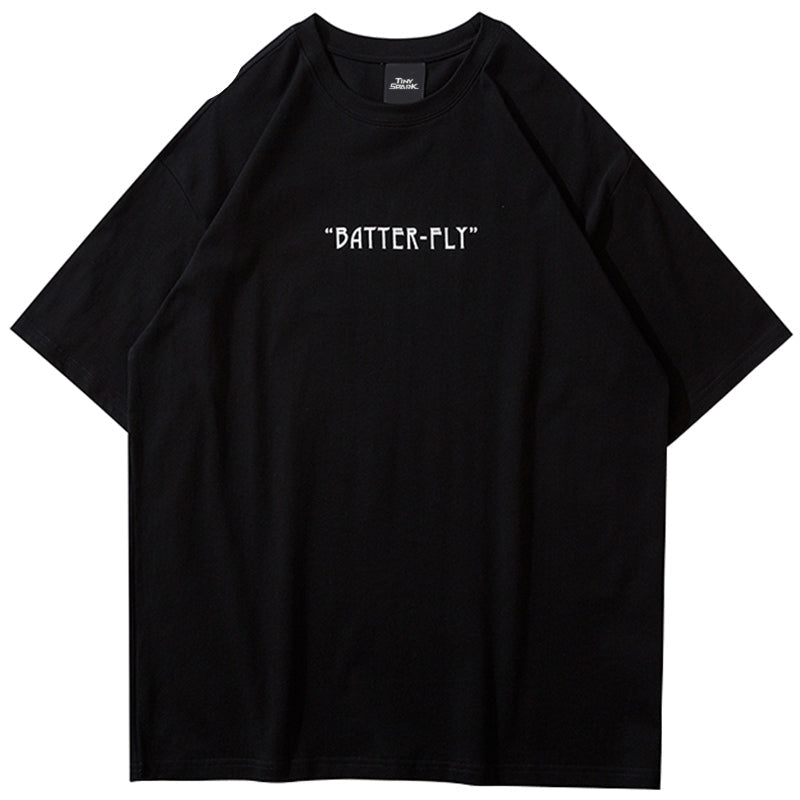 Color Butterfly print Y2K Shirt