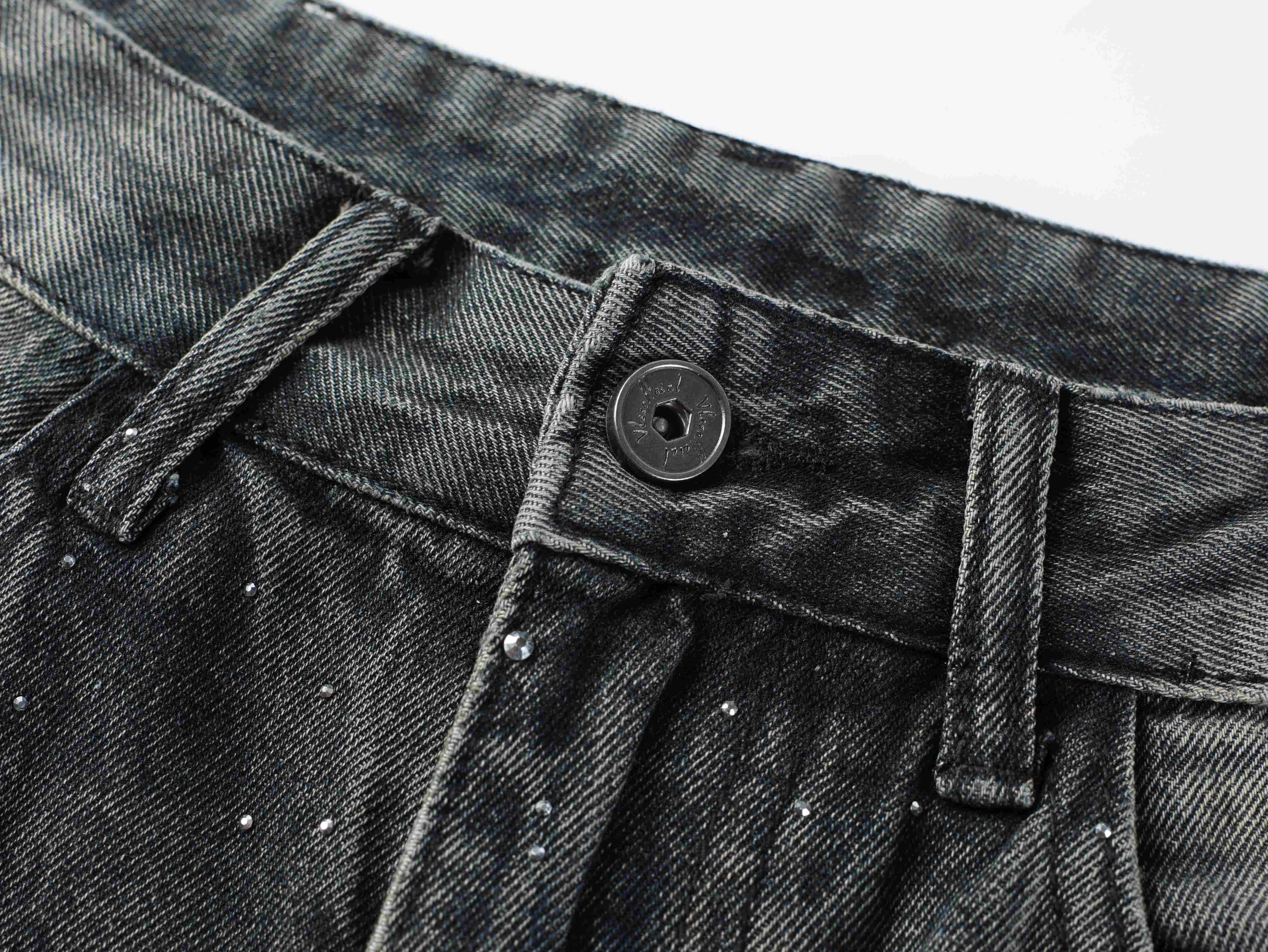 CapCabin Starfade Wide-Leg Denim Pants