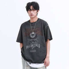 Dark Streetwear T Shirt Y2K