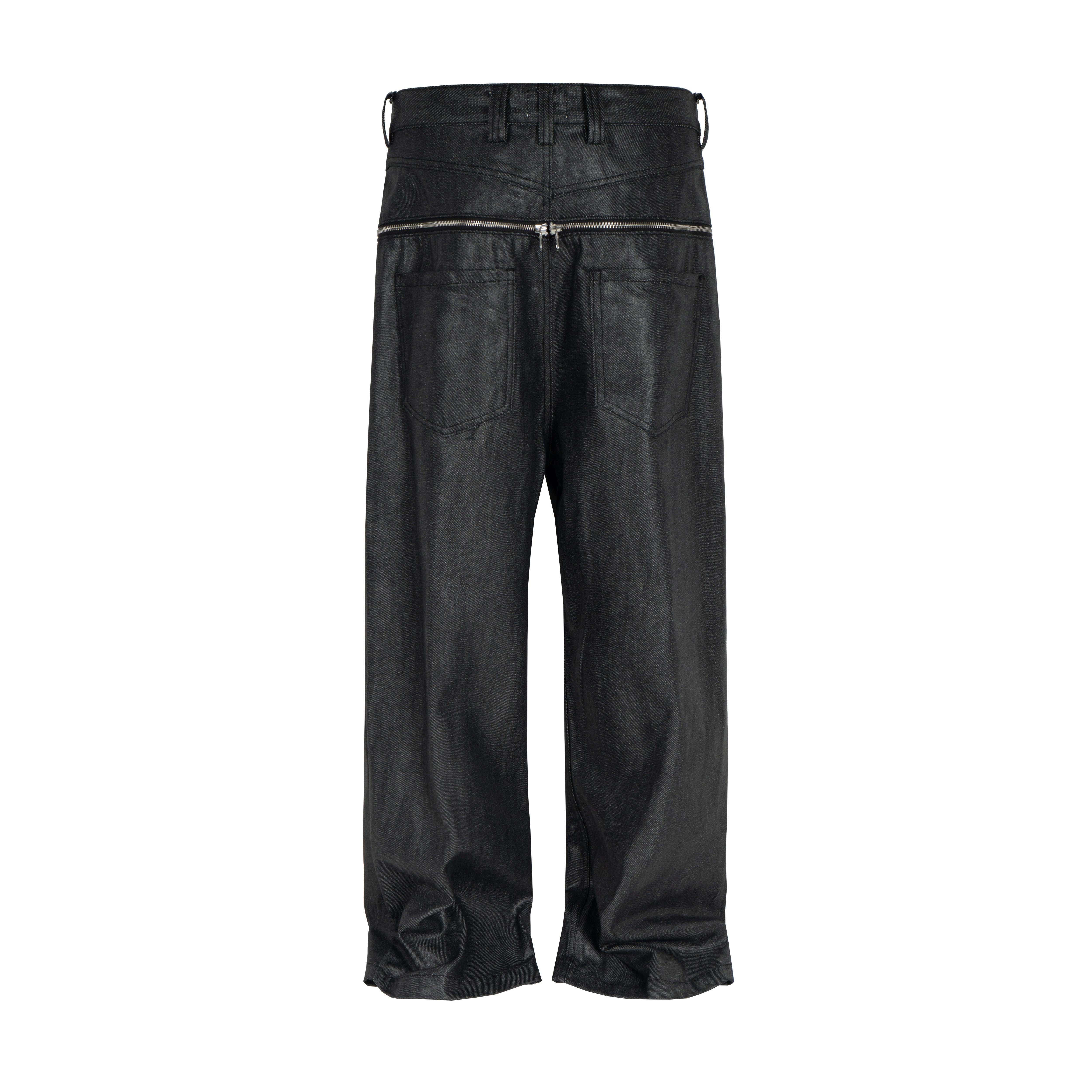 CapCabin Double Waist Denim Pants