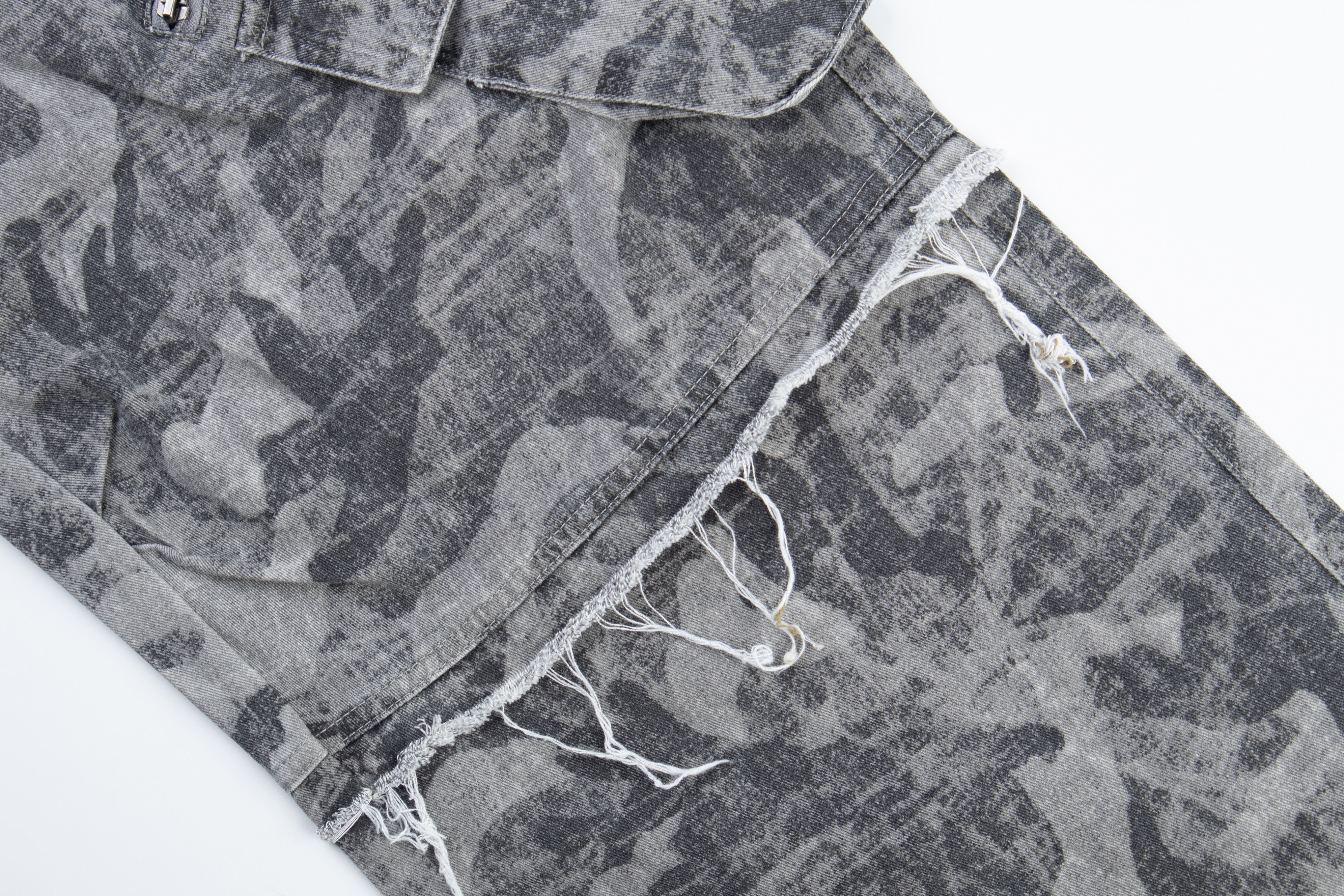 CapCabin Distressed Multi-Pocket Cargo Pants