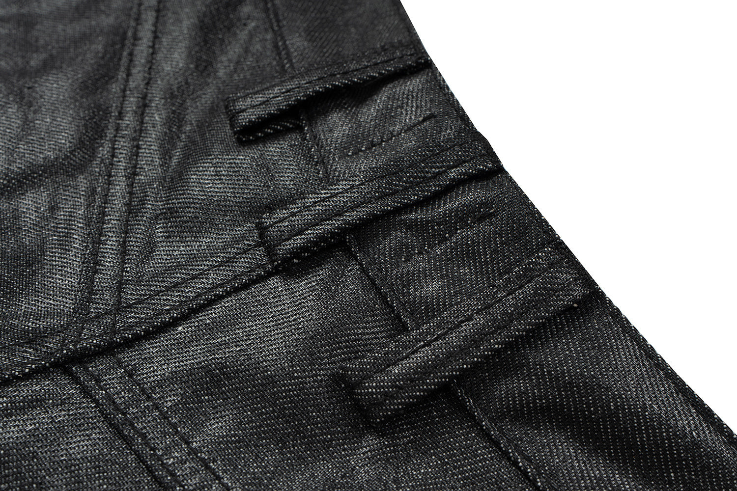 CapCabin Double Waist Denim Pants