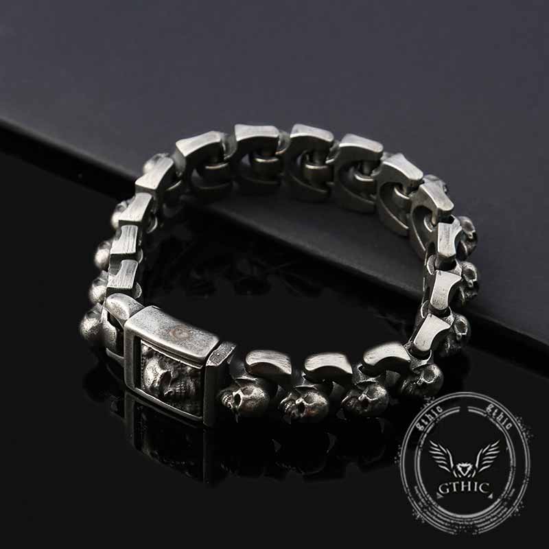 Domineering Skull Stainless Steel Punk Bracelet