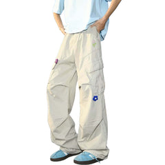 Dopamine Plush Floral Large Pocket Wide Leg Pants