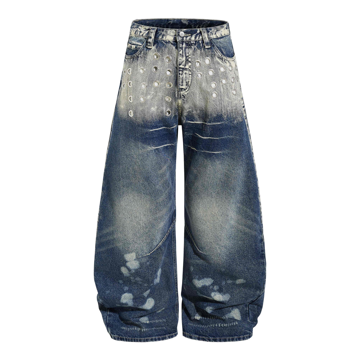 CapCabin “Grommet Washed Balloon Jeans