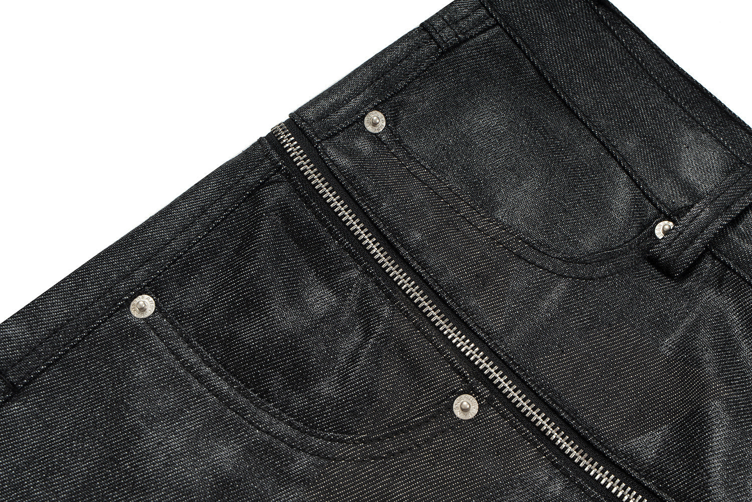 CapCabin Double Waist Denim Pants