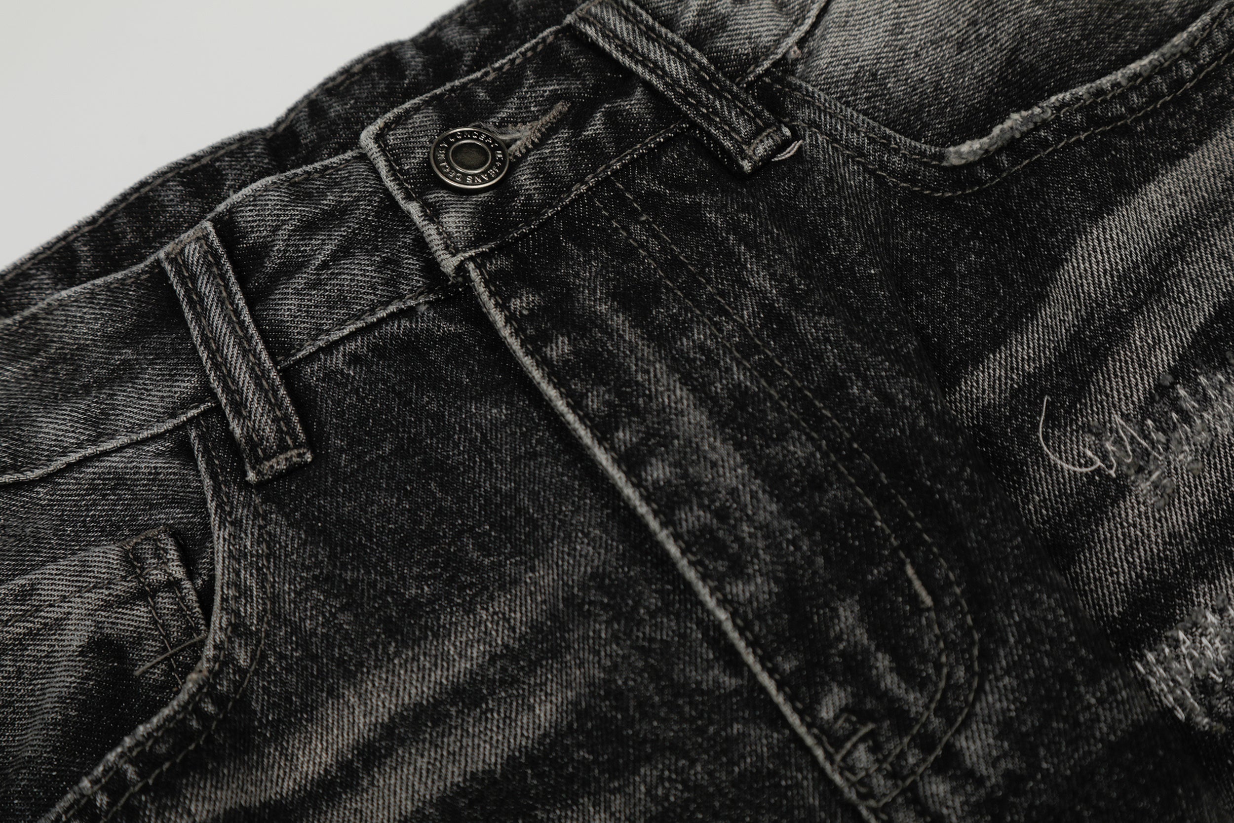 CapCabin Washed Distressed Denim Pants