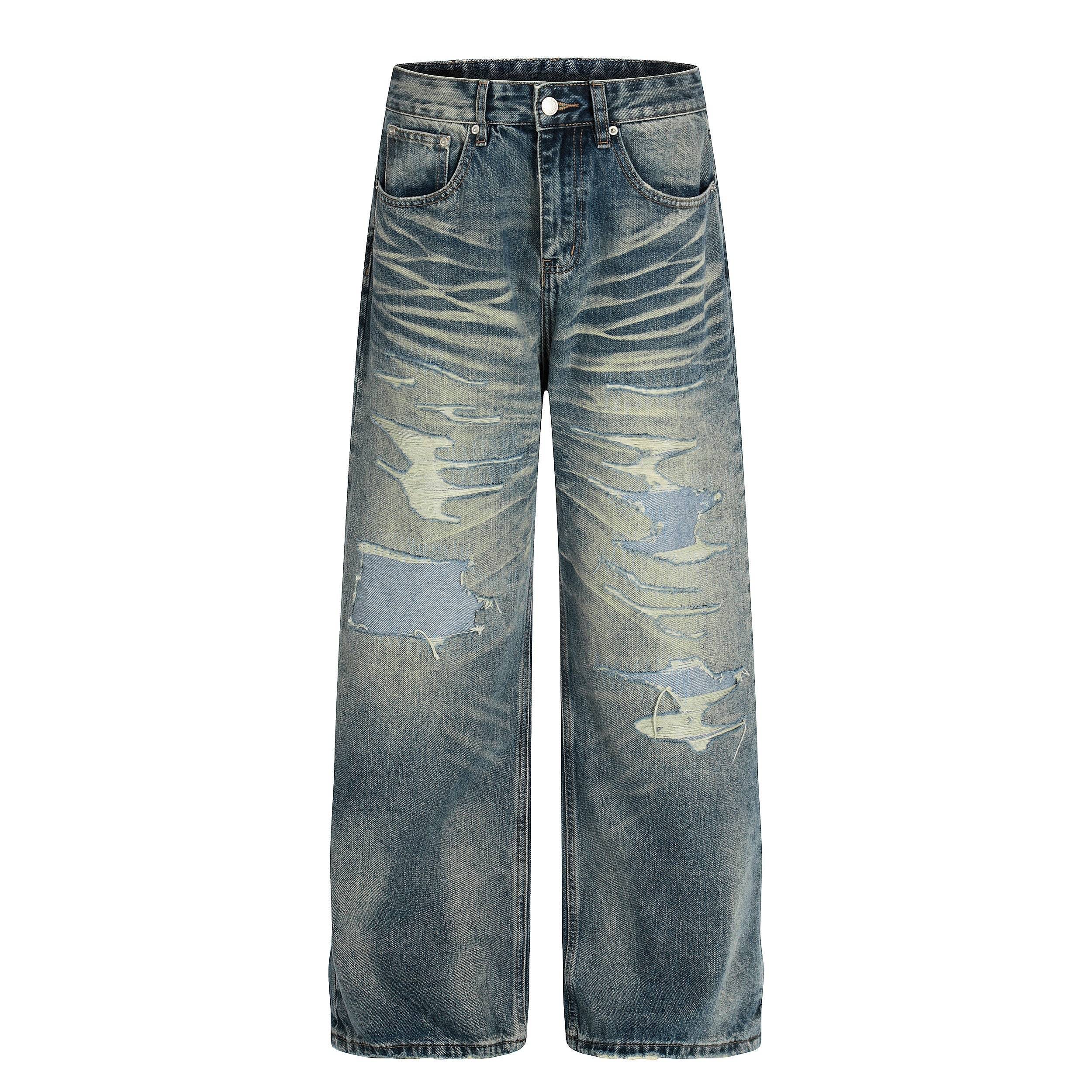 CapCabin Vintage Washed Distressed Jeans*