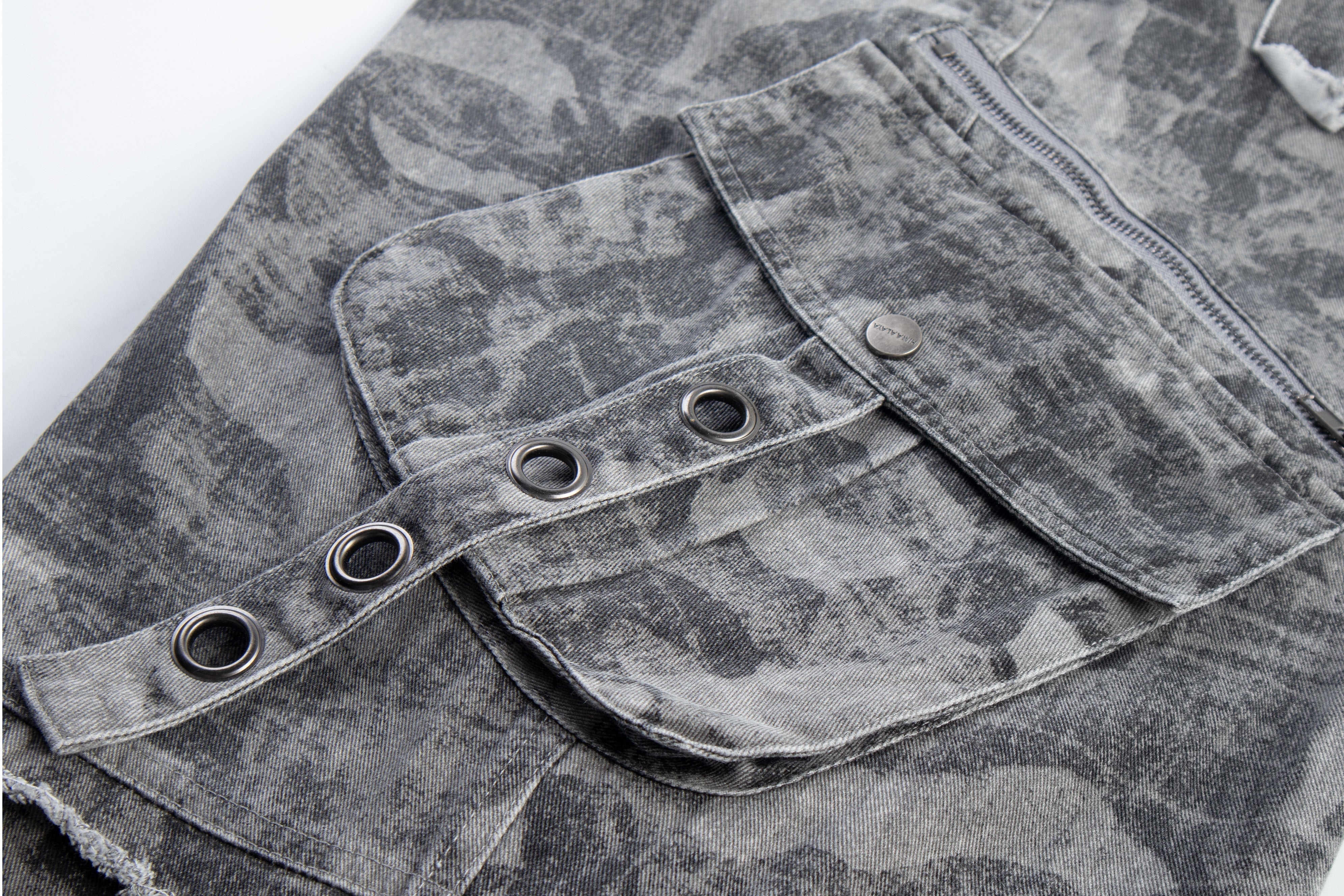 CapCabin Distressed Multi-Pocket Cargo Pants