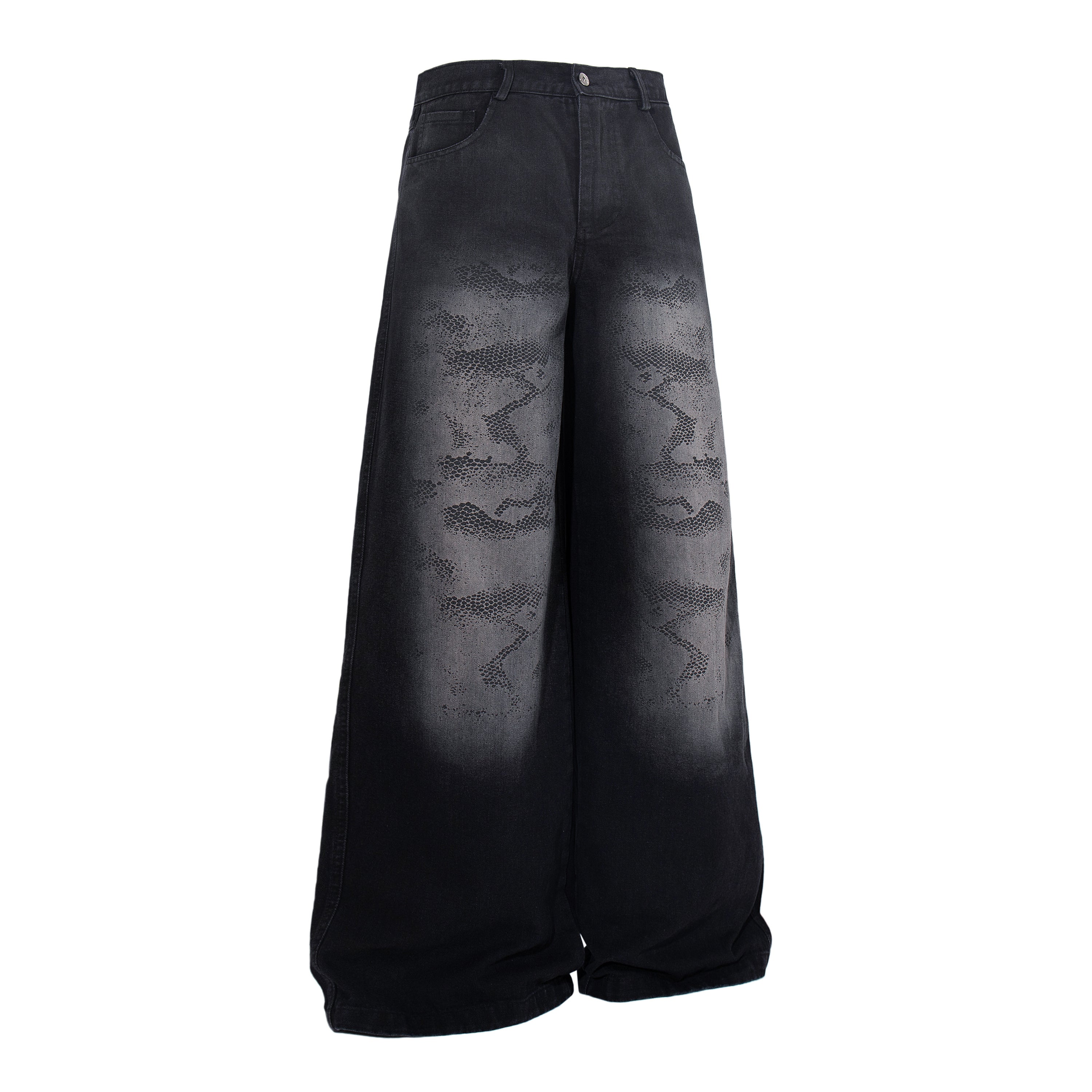 CapCabin Shadow Camo Wide-Leg Pants