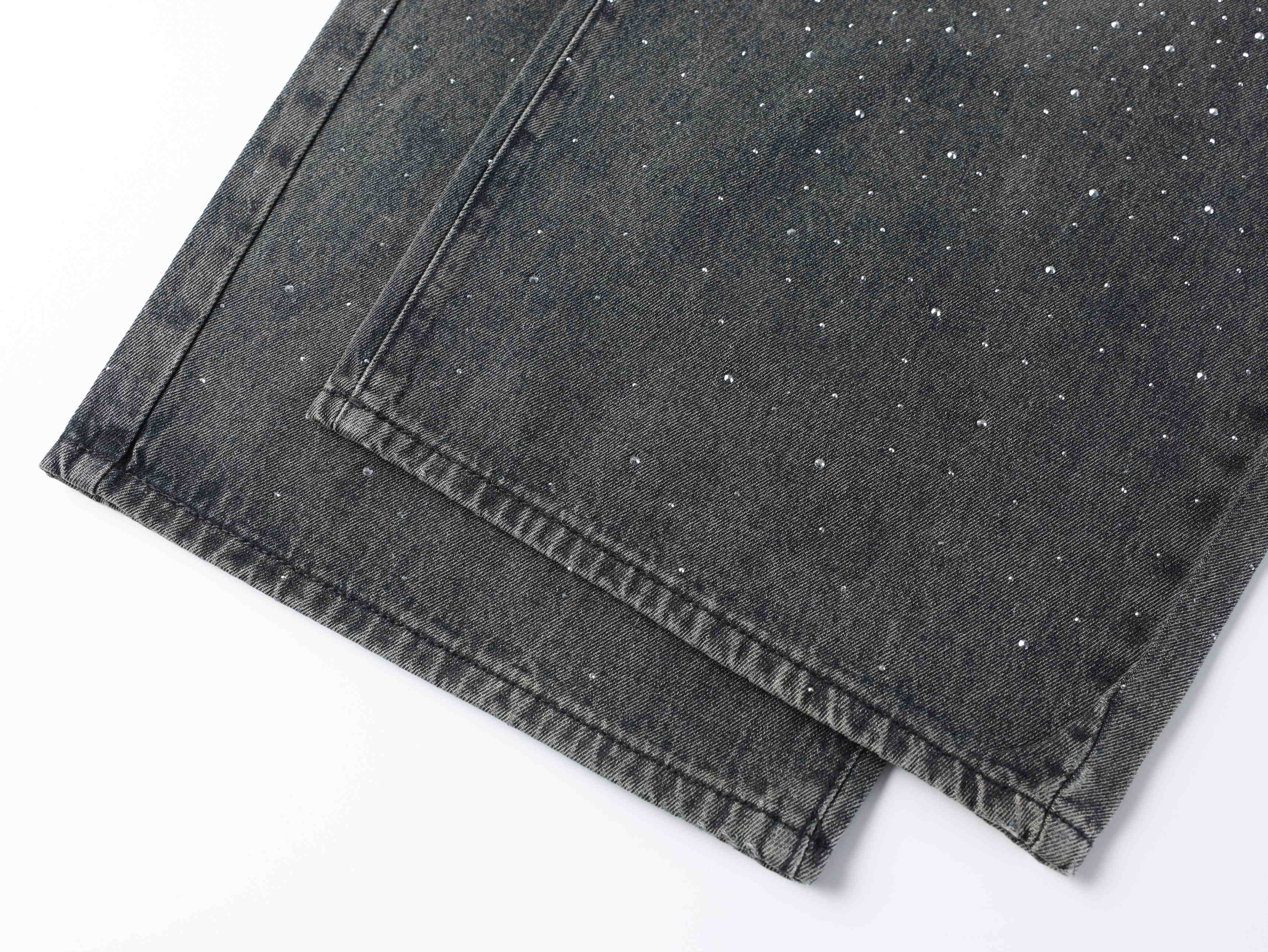 CapCabin Starfade Wide-Leg Denim Pants