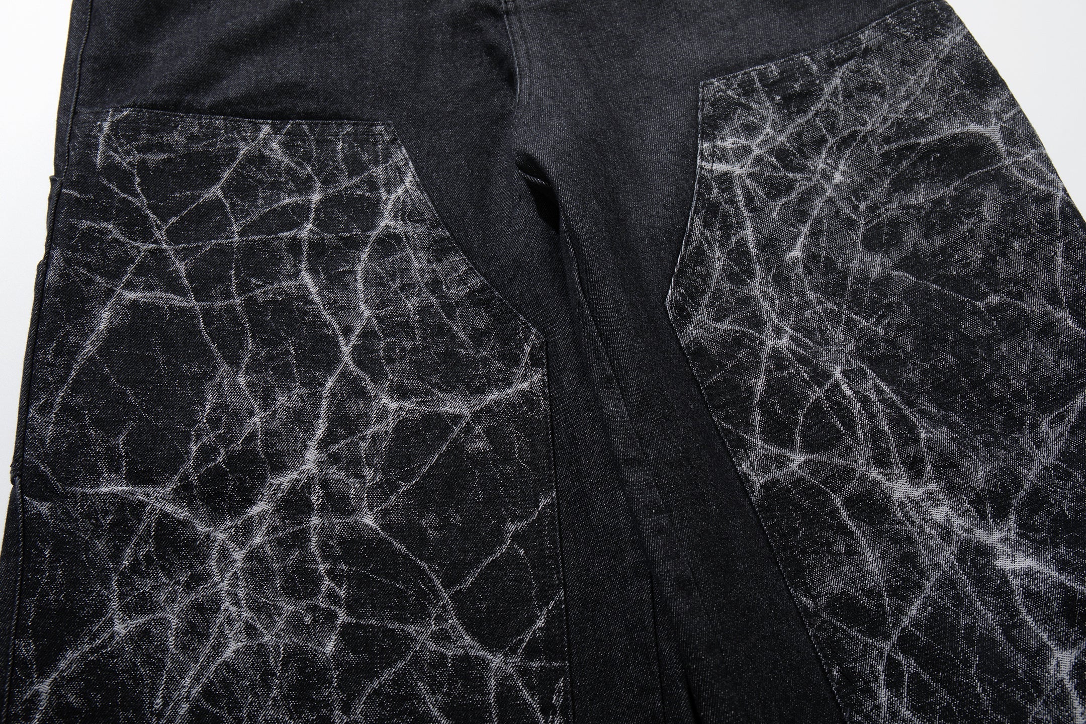 CapCabin Cracked Panel Wide-Leg Pants
