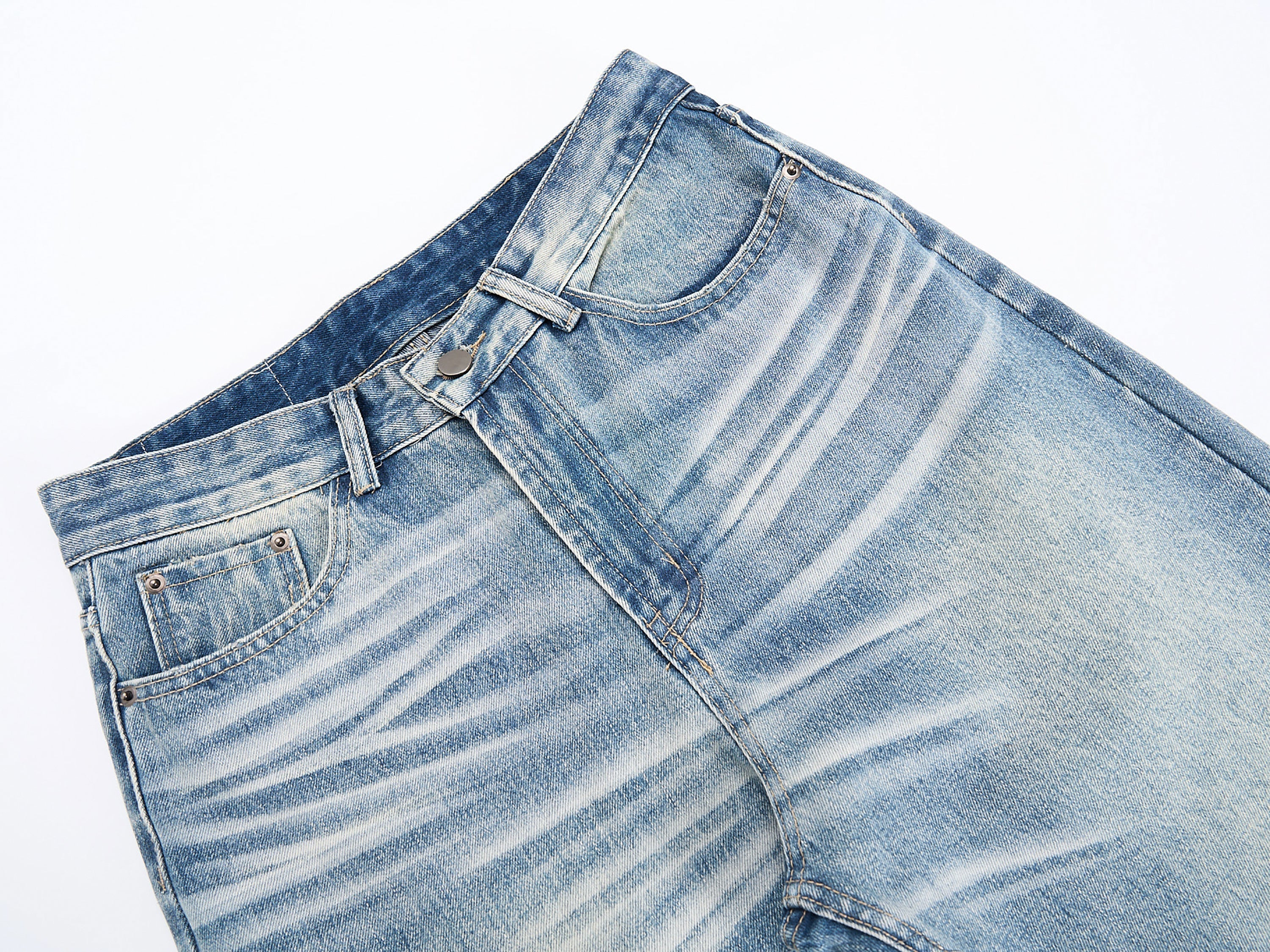 CapCabin Washed Wide-Leg Denim Jeans