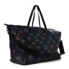 Calfskin Monogram Spotlight Comet Duffle Black Borealis