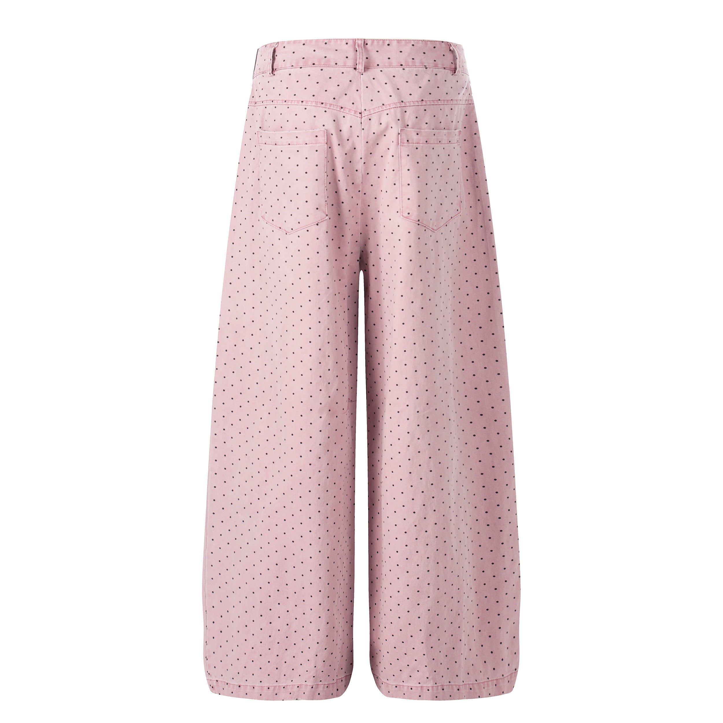 CapCabin “Polka Star Wide-Leg Pants”