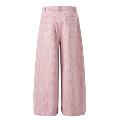 CapCabin “Polka Star Wide-Leg Pants”