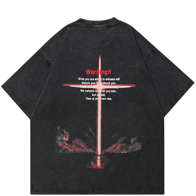 Faded Black Y2K Style Shirt