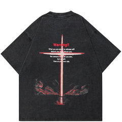 Faded Black Y2K Style Shirt