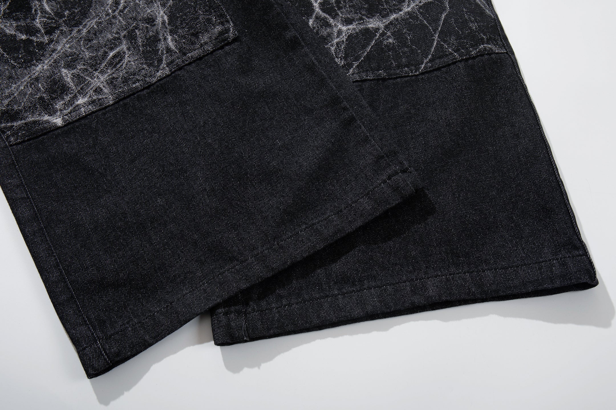 CapCabin Cracked Panel Wide-Leg Pants