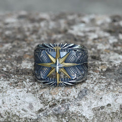 Feather Star Stainless Steel Ring