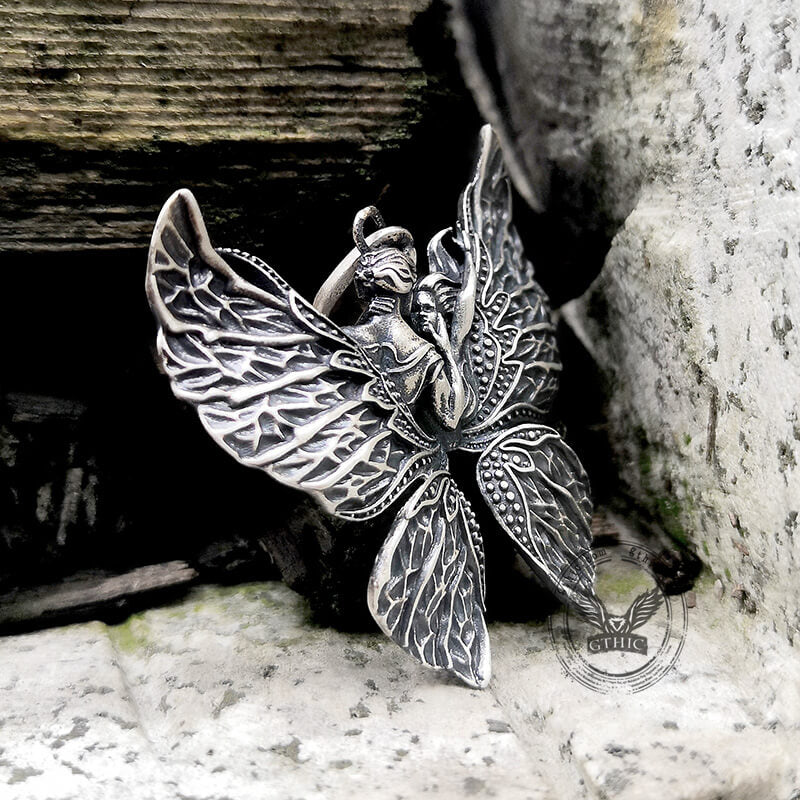 Free Love Butterfly Sterling Silver Pendant