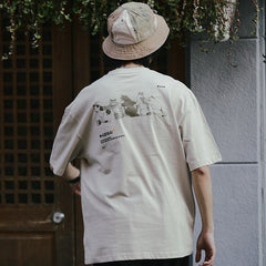 Funny Cat Streetwear Y2K T Shirt
