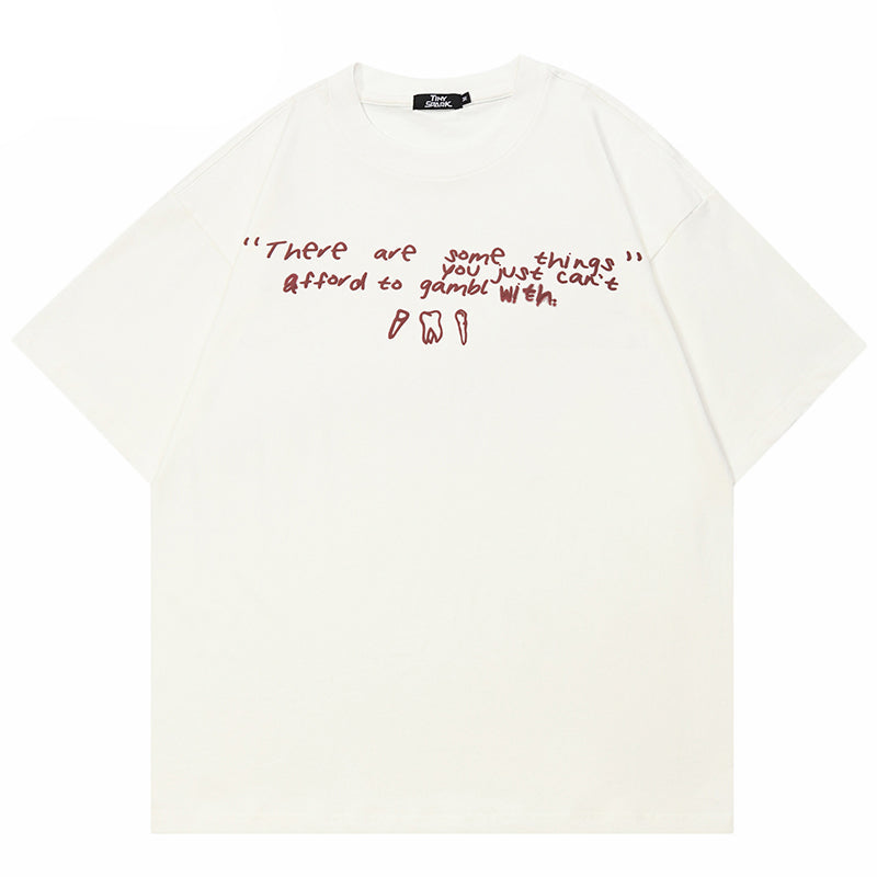 Funny Teeth Graphic Y2K Shirt