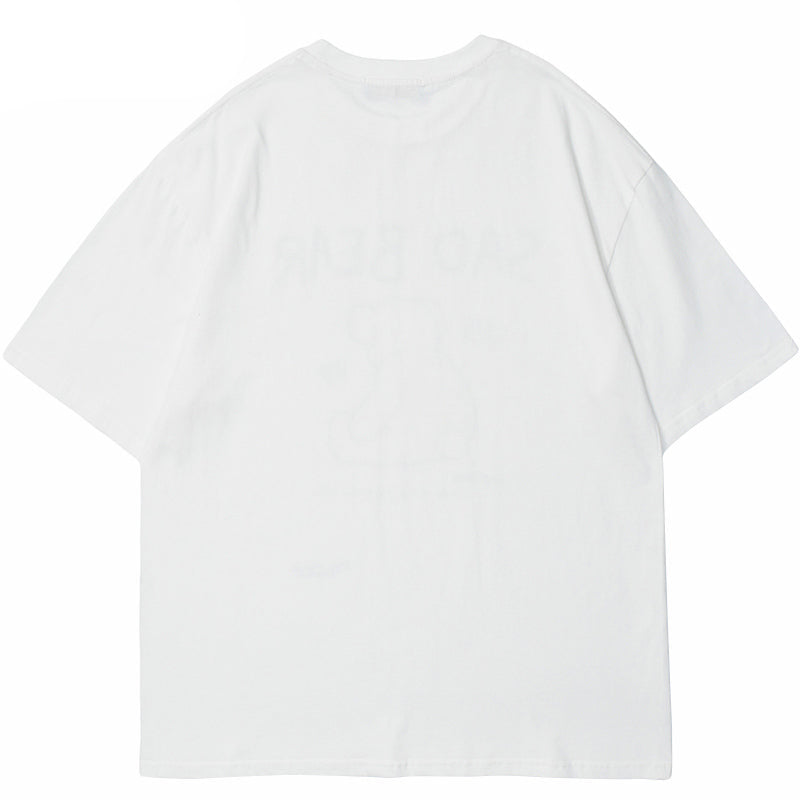 Girl Cat print Shirt Y2K