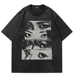 Girls Eye Graphic Y2K Shirts
